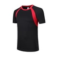 thumbnail image 3 of Manyakai Men's UPF50+ UV Protection Rash Guard Stretchy Summer Swimming Tops Active Sport Casual Black L, 3 of 7