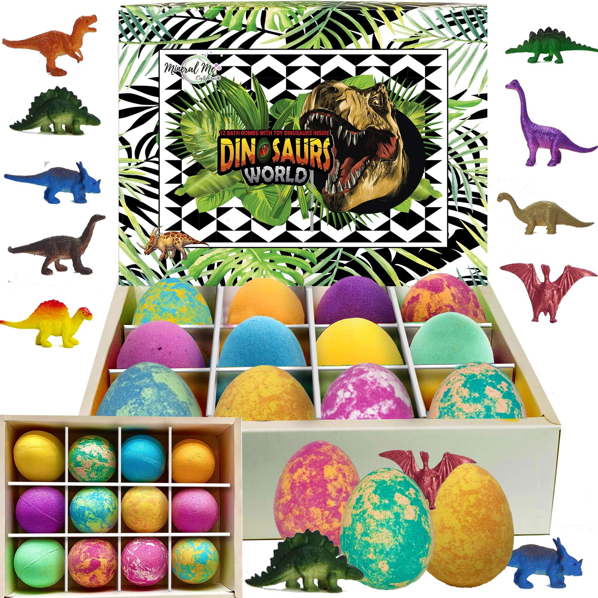 Bath Bombs for Kids with Surprise Inside Set of 12 Colorful Egg Bath