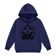 thumbnail image 4 of XXWXYD Girls Pullover Cute Halloween Graphic Print, Long Sleeve Fleece Pullover, Oversized Crewneck Cotton Fleece - Cute Halloween Outfit for Toddler Girls Kids Youth, 4 of 4