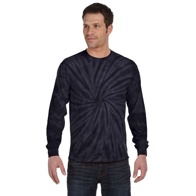 Camiseta de manga larga teñido anudado 100% algodón SPIDER NAVY 2XL