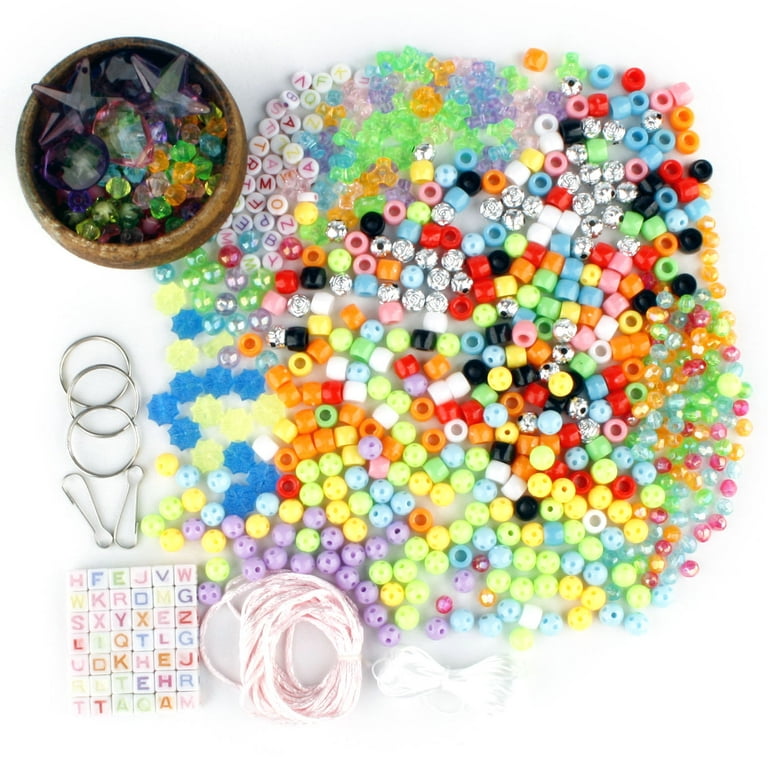 Koralakiri 10800pcs 3mm 8/0 Glass Seed Beads and 1440pcs Acrylic Alphabet Beads  for Bracelets Making Kit, Craft Gifts for Girls Ages 6-12 