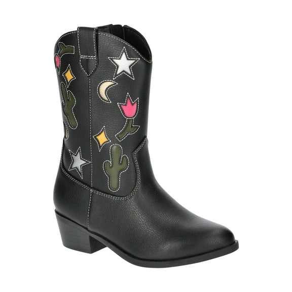 Wonder Nation Little and Big Girls Star & Moon Western Cowgirl Boots