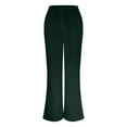 thumbnail image 6 of Women's Wide Leg Pants High Elastic Waisted in The Back Business Work Trousers Long Straight Suit Pants, 6 of 6