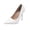 White, variant on Women's Fashionable Casual Solid Color Pointed Toe Closed Toe Heels Versatile High Heels Shoes Khaki 6