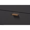 thumbnail image 6 of Baxton Studio Kelson Modern and Contemporary Dark Grey and Gold Finished Wood 5-Drawer Chest, 6 of 7