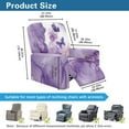 thumbnail image 7 of Xixirimido Butterfly Purple Marble Pattern Recliner Slipcovers 4-Pieces Lazyboy Covers Couch Chair Cover Non Slip Reclining with Storage Pockets Furniture Protector for Home, 7 of 7