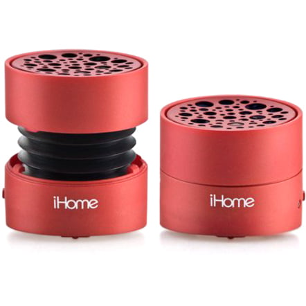 . iPhone/ iPad,/MacBook/ Any Laptop and MP3 Player iHome Sound Beyond Size iHM78 Stereo Speaker System for iPod Purple 