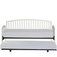 thumbnail image 2 of Hillsdale Furniture Carolina Wood Twin Daybed with Roll Out Trundle, White, 2 of 11