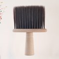 thumbnail image 4 of Cepillo de peluquería portátil con mango de madera para quitar el pelo roto (marrón), 4 of 7