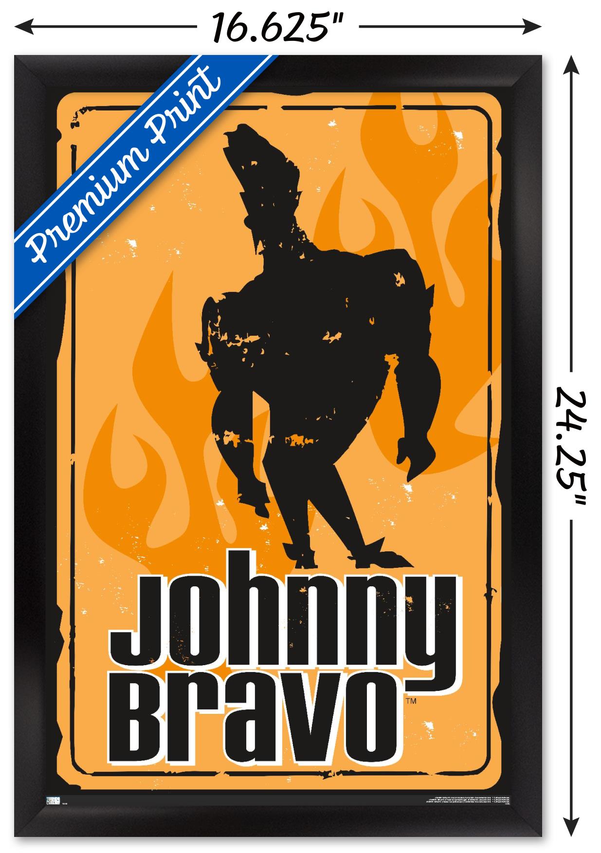 Johnny Bravo - Sign Wall Poster, 14.725" x 22.375", Framed
