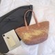 thumbnail image 5 of Gran Bolso Playa Hombro Mujeres Paja Tejida Summer para Viajar () Rosa, 5 of 9