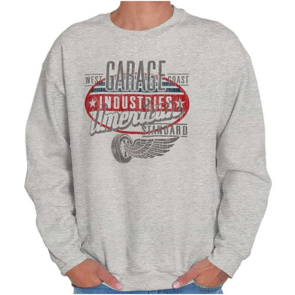 Garage Industries American Standard Unisex Plus Fleece Graphic Sweatshirt Brisco Brands 2X