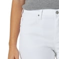 thumbnail image 4 of Bermuda Short Lee para mujer, corte holgado, color blanco, talla 4, 4 of 6