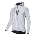 thumbnail image 1 of Chaqueta reflectante con capucha Abrigo de viento con capucha impermeable para hombres Mujeres Chaqu Wosawe Chaqueta de ciclismo, 1 of 7