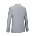 thumbnail image 5 of Beauty-Emily Men's British Style Double Breasted Slim Suit Business Three Piece Jacket Vest Pants Men's Business Gentleman High Quality Men's Suit Wedding Party, 5 of 7