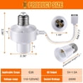 thumbnail image 2 of 2 Pack E26 Light USB Socket Adapter, Lamp Socket Power Adapter 5V 1.5A, Light Socket Adapter Compatible with Wyze Cameras v3,v4,v3 Pro, USB Light Socket for Smart Camera, Smart Bulb, GPS, LED Strip, 2 of 7