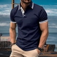 thumbnail image 2 of Afdoent Golf Polo Shirts For Men Shirt Short Sleeve Breathable Tennis Summer Leisure Sports Polo Shirts Classic, 2 of 9