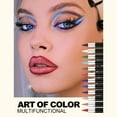 thumbnail image 3 of Lápiz Delineador de ojos negro resistente al agua, barra para mejorar los ojos, Gel grueso sólido suave, 24 horas de duración, cosmético ahumado （rose pink, 3 of 5
