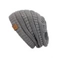 thumbnail image 1 of Sombrero de tapa C.C. gorrita unisex de punto suave grueso gris natural Beanie, 1 of 1