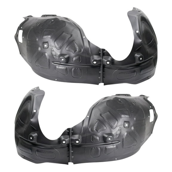 TRQ Front Inner Fender Liner Set Fits Select 2015-2022 Dodge Charger CH1248171 CH1249171