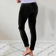 thumbnail image 5 of Pantalones de mujer Gibobby casuales con agujeros de grano holgados con flecos negro S, 5 of 5