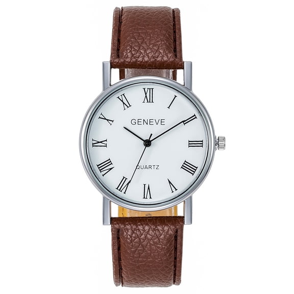 NovaStitch Menās Watch with Numeral Faux Leather Strap Analog Watches, Classic Casual Wrist Watches for Men Daily Office, Fashion Mens Watches