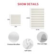 thumbnail image 7 of Sage Green Striped Kitchen Dish Towels for Drying Dishes Set of 2, Rustic Green Stripe Modern Art Beige Waffle Weave Microfiber Hand Tea Bathroom Towels Quick Dry & Absorbent Towel 15.7x23.6, 7 of 7