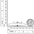 thumbnail image 3 of 925 Sterling Silver and 10k Yellow Gold Black Onyx White Moissanite and White Lab Grown Diamond Tennis Bracelet for Women (0.30 Cttw, Gemstone December Birthstone, Fully Adjustable up to 9 inch), 3 of 3