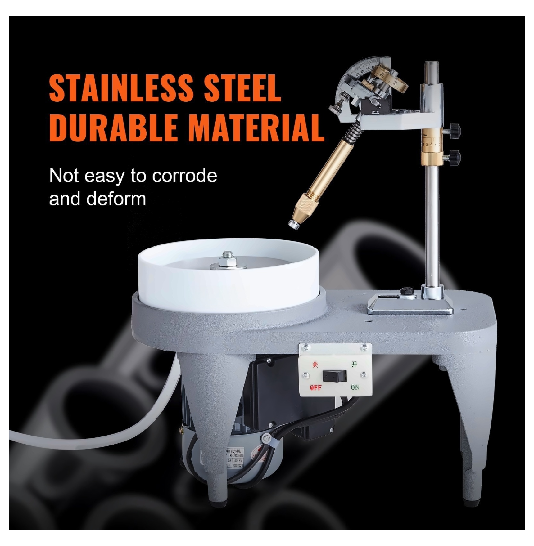 Gem Faceting Machine, 2800RPM Jade Polisher, 180W Rock Polishing Equipment, Jewel Angle Grinder, with Manipulator & Abrasive for Gemstone Cutting