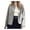 Gray, variant on Women Casual Pea Coat Wool Short Jacket Fall Button Down Woolen Coat Crop Peacoat Camel Color M