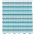 thumbnail image 3 of Ambesonne Chevron Shower Curtain, Zigzag Tribal Design, 69"Wx84"L, Grey White Petrol Blue, 3 of 3