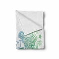 thumbnail image 2 of Hipster Soft Flannel Fleece Throw Blanket, Audio Cassette Tape with Line Art Floral Musical Old Fashion Melody Print, Cozy Plush for Indoor and Outdoor Use, 50" x 60", Blue Mint Purple, by Ambesonne, 2 of 6
