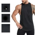 thumbnail image 5 of Men Bodybuilding Sport Tank Top Gyms Fitness Sleeveless Shirt Singlet Undershirt, 5 of 11