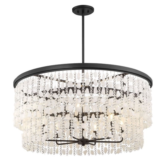 Minka Lavery - Shimmering Elegance - 9 Light Chandelier-17.25 Inches Tall and 36