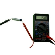 ProTechTrader Digital Multimeter (DMM) with Test Leads - Checks Voltage (AC/DC Volts), Resistance/Ohms, Current (10 Amps @15s/500 MA), Diode, Transistor (NPN/PNP), Battery Tester Checker (Multi Meter) with ON/OFF