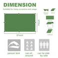 thumbnail image 3 of Camping Tent Tarp, PU 2000 Camping Tarp with Carry Bag Waterproof Tent Footprint for Ground Camping Hiking (Green), 3 of 7