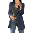 thumbnail image 2 of Casual Blazers for Women 2025 Long Sleeve Open Front Notch Lapel Collared Business Casual Work Office Jacket, 2 of 5