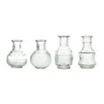 thumbnail image 6 of Efavormart Set Of 4 | Clear Glass Antique Decorative Wedding Table Centerpieces, Vintage Mini Bud Flower Vases, 6 of 7
