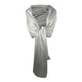 thumbnail image 4 of UJNDER Elegant Women's Shawl Wrap Evening Party Bridal Silk Scarf Fashionable Stole for Dresses and Qipao Grey, 4 of 5