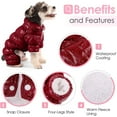 thumbnail image 5 of UOSIA Dog Coat, Waterproof Dog Jacket, Fullbody Dogs Winter Coat, Puppy Puffer Jacket, 5 of 7