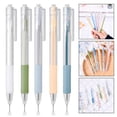 thumbnail image 3 of BUYISI Ergonomic Grip Artists Durable Construction Functional Package Content White 5Pcs, 3 of 5