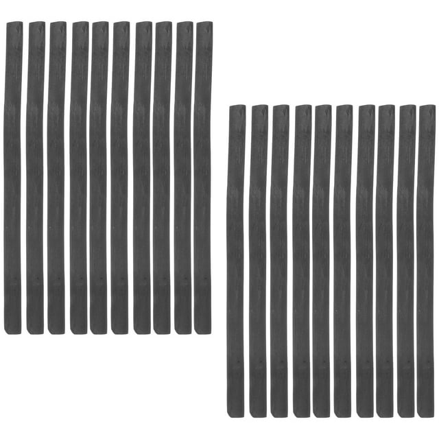 RENACLIPY 20Pcs Compressed Sticks Soft Black Carbon for Teen Students Sketching Back to School