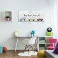 thumbnail image 2 of Stupell Industries Beep Let's Go Stylish City Cars Driving Urban Streets Canvas Wall Art, 48 x 20, Design by Daphne Polselli, 2 of 5