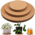 thumbnail image 1 of 9 posavasos de corcho para plantas, bandeja para macetas, suministros para manualidades, 1 of 7