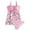 Pink, variant on POIUYTR Womens Two Piece Tankini Swimsuits Modest Tankini Bathing Suit Tops with Shorts Tummy Control Swimwear