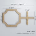 thumbnail image 2 of Ekena Millwork 40 7/8"W x 23 3/8"H x 3/8"T Large Bradley Decorative Fretwork Wood Wall Panels, Walnut, 2 of 7