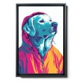 thumbnail image 2 of Hudo Wall Art - Funny Dog Canvas Poster for Kids' Room - Kuvasz Dog colorful art print, Canvas Painting Puppy Artwork, Watercolor Artwork Print For Bedroom, 2 of 5