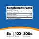 thumbnail image 2 of Suplemento Nutricost de L-leucina pura en polvo, 500 g, 2 of 5