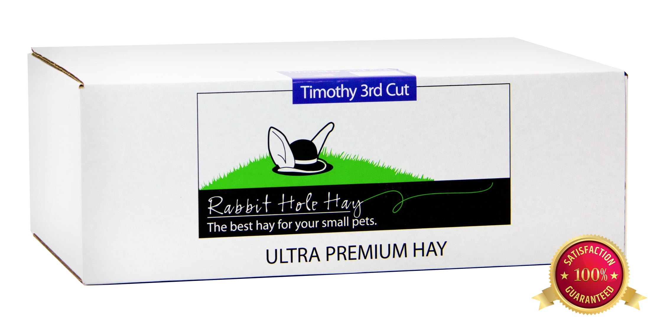 Rabbit Hole Hay, Ultra Premium Soft Timothy Hay; 10lb box