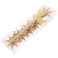 thumbnail image 4 of 6 Pcs Christmas Decorations Exquisite Eight-pointed Star Pendants Decorations (Golden), 4 of 8